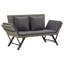 Banc de jardin en acier Eltje-324616186