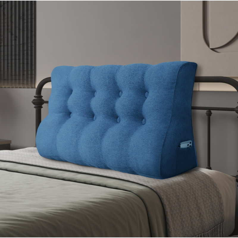 Wedge Headboard Pillow, Purle, 56cm x 120cm