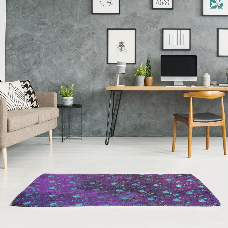 Tapis de zone mauve des planètes et des étoiles, Rectangle 4 pi x 6 pi