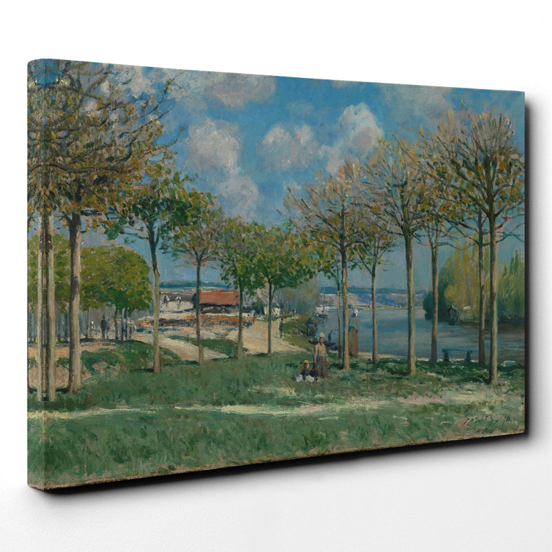 View of Marly from Coeur-Volant by Alfred Sisley - Wrapped Canvas - Framed Print, 70cm H x 100cm W