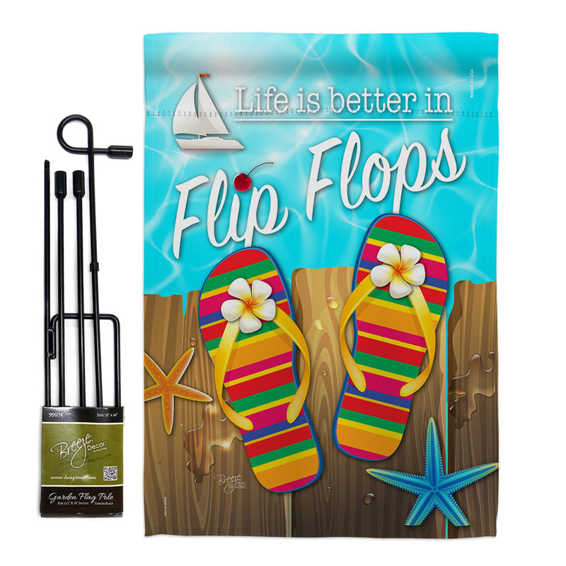 Meilleur dans les bascules flipings, fun the sun impressions, ensemble de 2 faces de polyester 1 face 5 x 1 pi 1 po