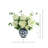 Ferrer Handcrafted Lifelike Hydrangea Ceramic Vase Arrangement-842129672-842129673