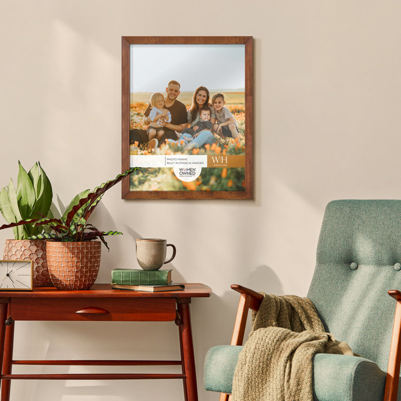 Wood Picture Frame, 11" x 14", Walnut