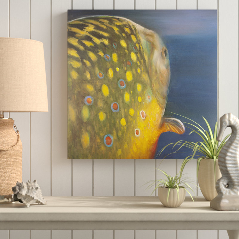 " Golden Trout Fish ", 24" H x 24" W x 1.5" D