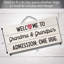 Plaque murale en bois Welcome to Grandma