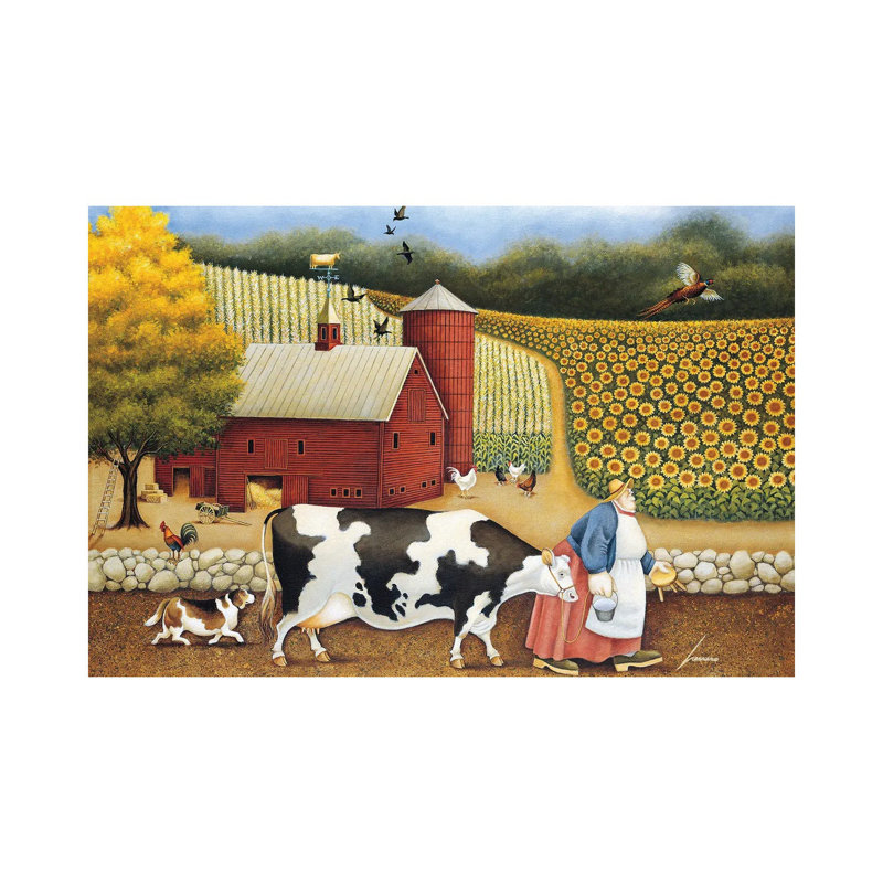 Aunt Sadie's Farm by Lowell Herrero - Wrapped Canvas Painting, 66.04 cm H x 45.72 cm W x 1.91 cm D