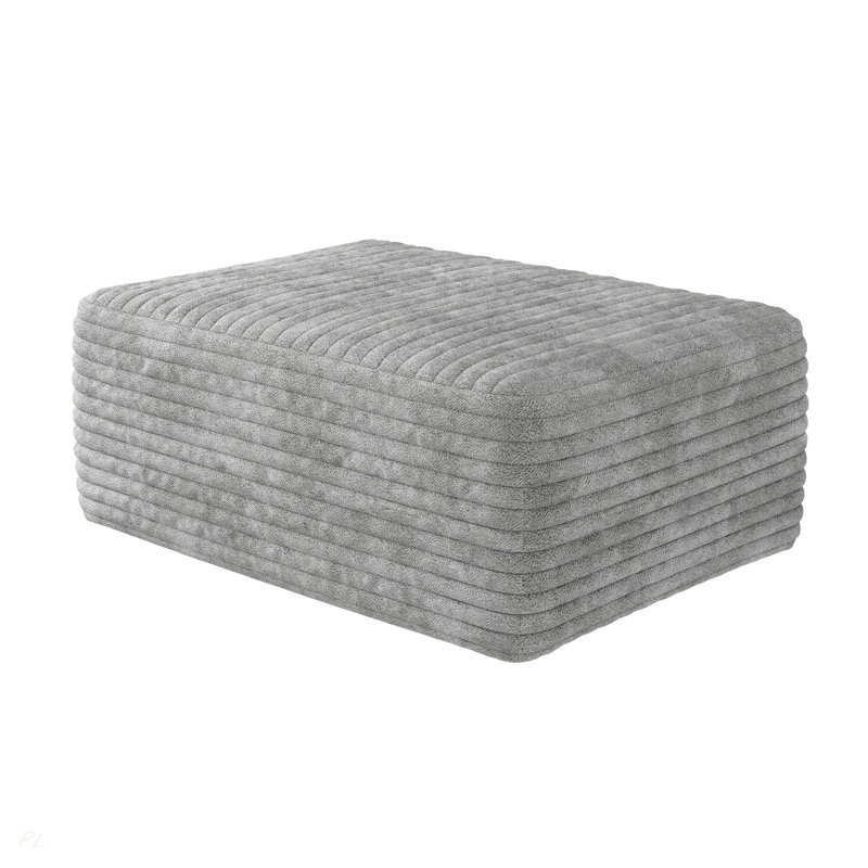 Modern Ottoman For Living Room, Gray