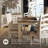 Azil Solid Wood Base Dining Table
