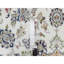Tapis oriental blanc en coton 8 pi 10 po x 12 pi 4 po Nain avec motif de fleurs centrales, 250 KPSI