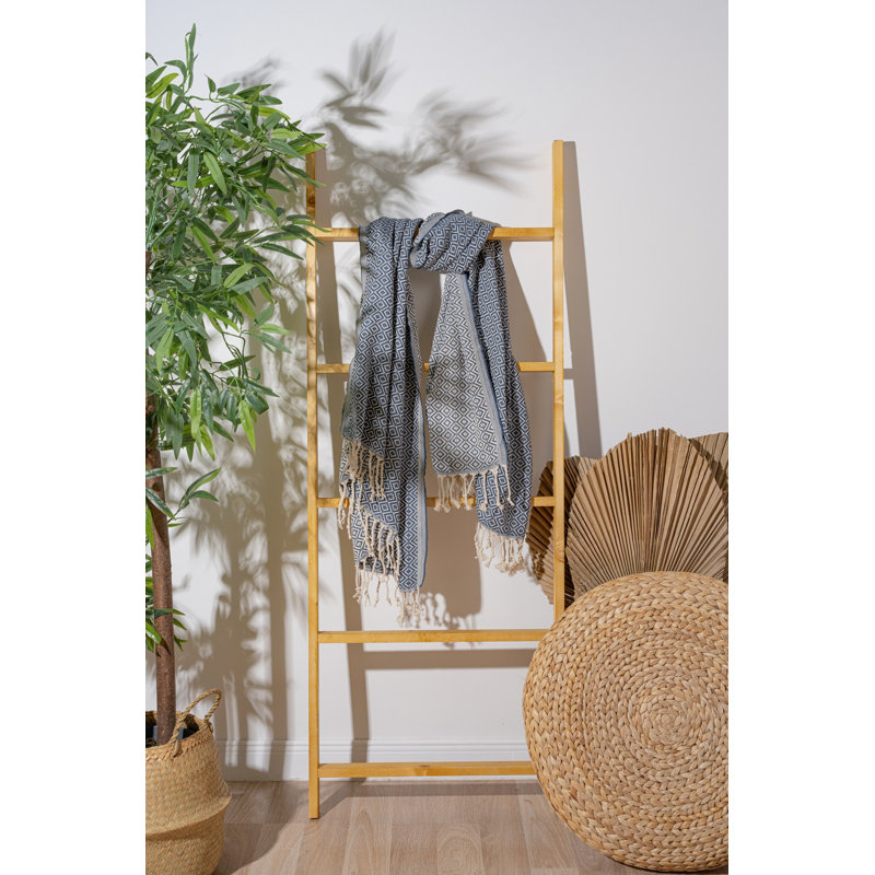 Luxueuse serviette de plage 100% coton Fouta, 39,4 po x 70,9 po | Doux et léger, 7,9 oz / pied carré | Idéal pour la plage, la piscine et le spa | Séchage rapide, entretien facile - lavage délicat à 104 ° F, séchage par culbutage à basse température