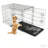 Foldable Metal Dog Cage with Plastic Tray