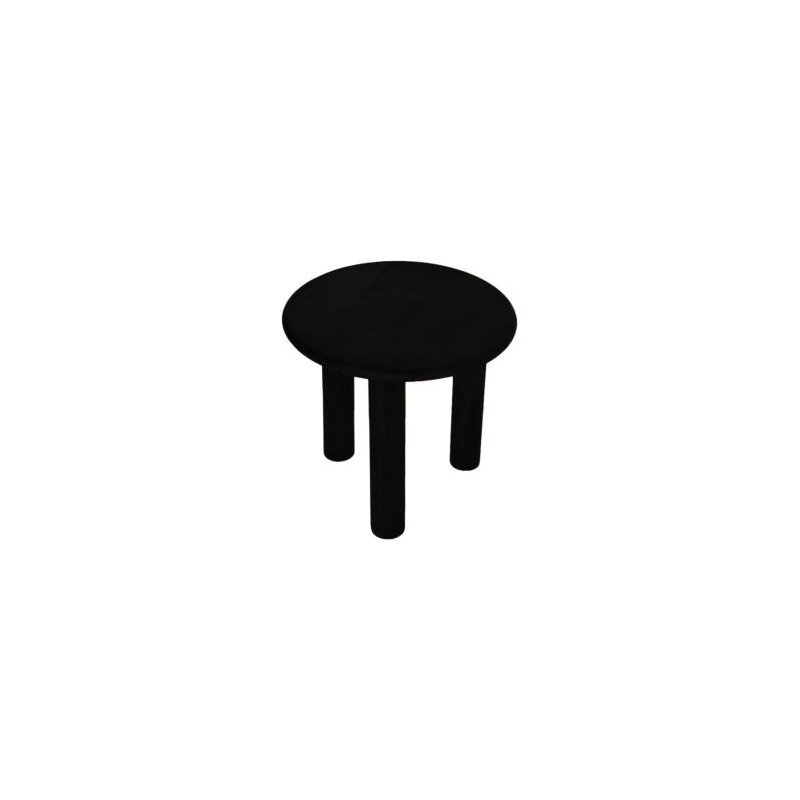 Blina Solid Wood End Table, Black