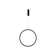1 - Light Black LED Single Pendant