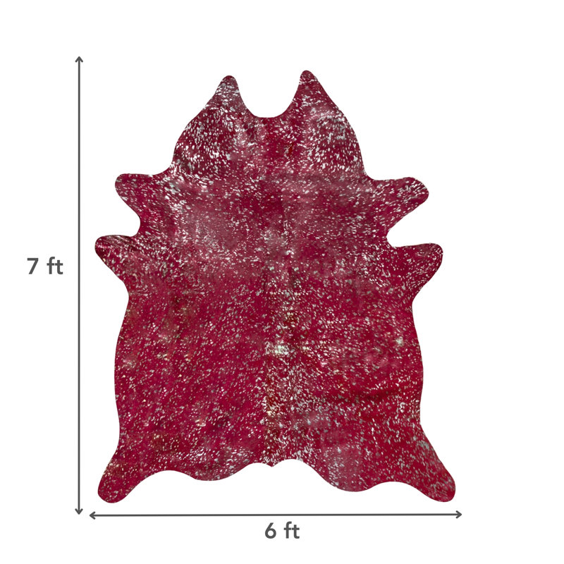 Tapis rouge / argenté Houchin