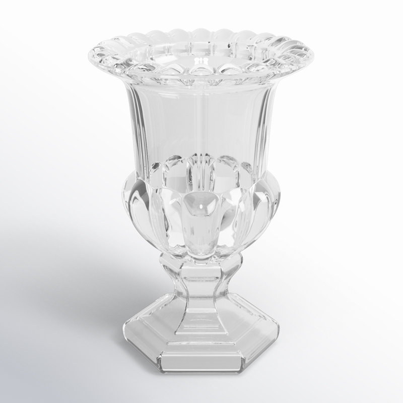 Ariquer Glass Table Vase, 8" H x 6" W x 6" D