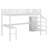 Loft Bed With L-Shaped Desk And USB,Wardrobe Shelf And LED-1317041160
