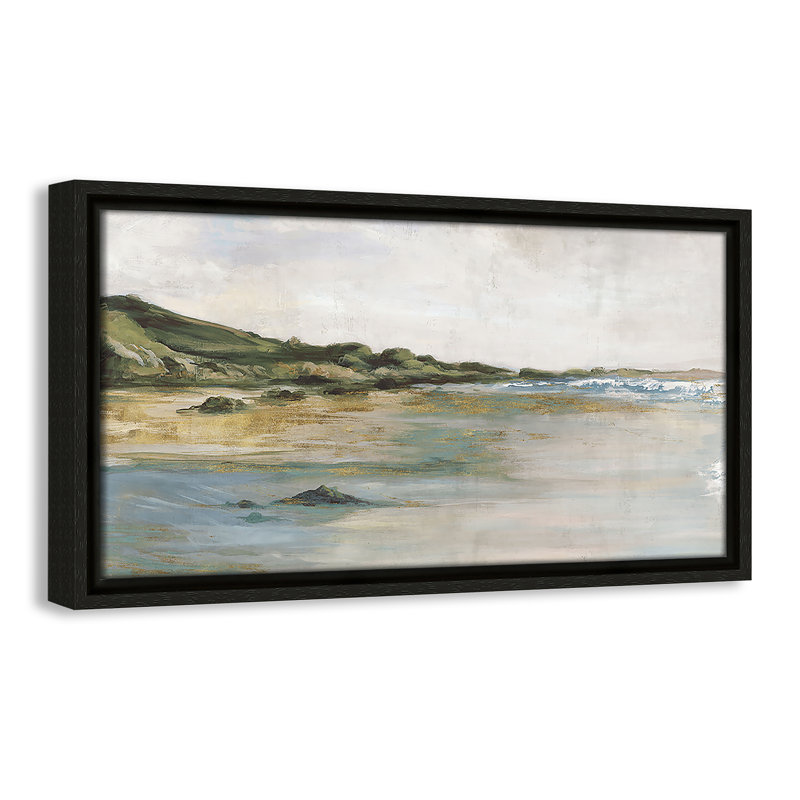 Tide’s Edge Print by , 9.5" H x 17.5" W, Espresso