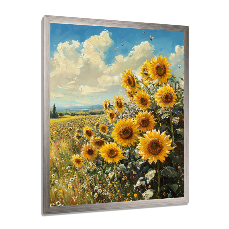 Driessen - Floral Canvas Prints, H 32 po x l 16 po, Argent argent, Reproduction encadrée d'une seule photo