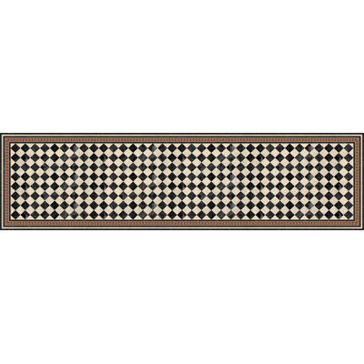Calero Vinyl Machine Printed Area Rug