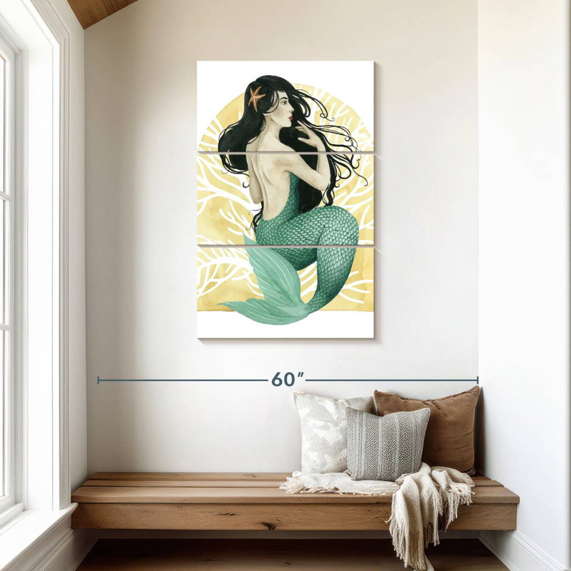 Ashelle Deco Mermaid II, H 45 po x l 28 po
