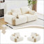 Canapé moderne en mousse à mémoire de forme compressée, grand canapé modulaire 2 places pour le salon, canapé modulaire Cloud compatible avec les animaux de compagnie, tissu en velours côtelé, causeuse très profonde, aucun assemblage requis-1749321856