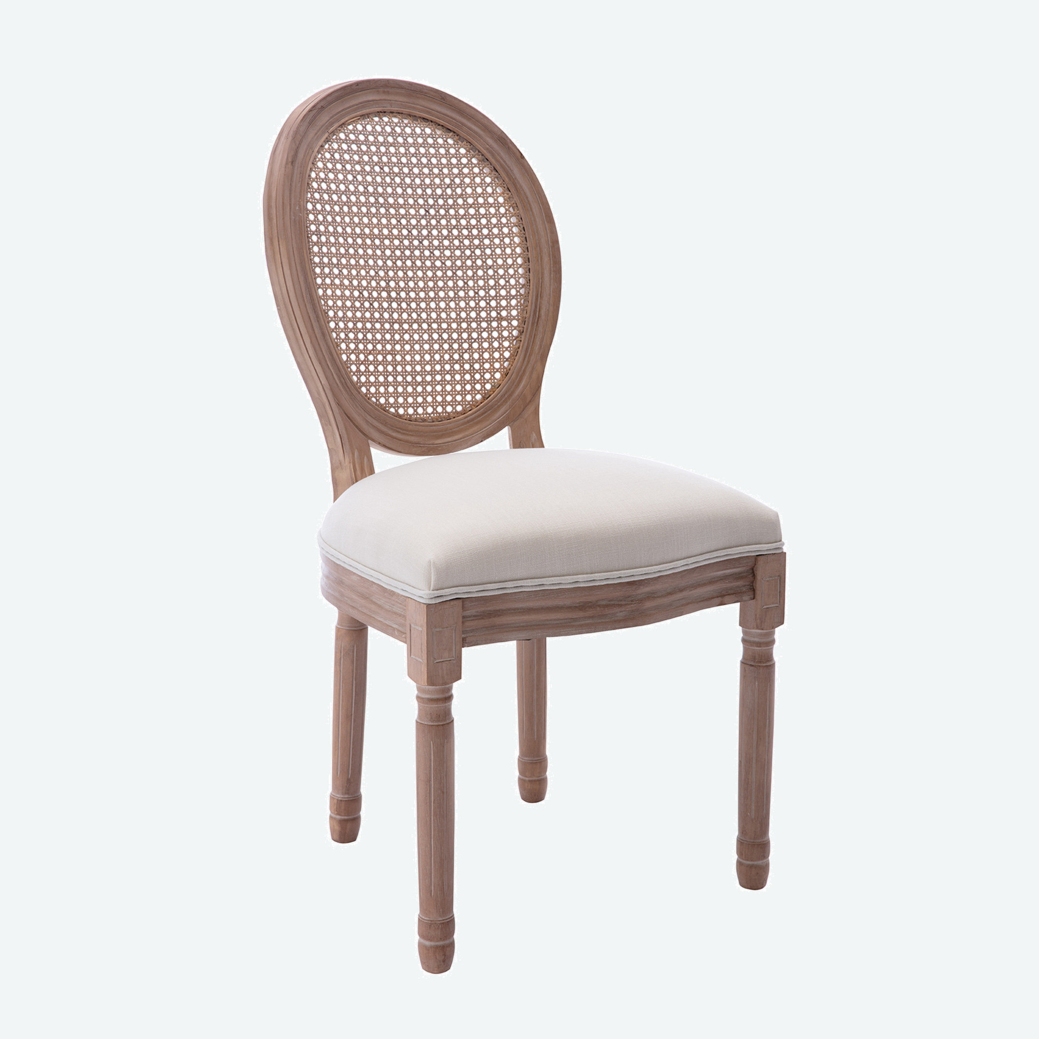 Beachcrest Home Rattan King Louis Back Side Chair & Reviews