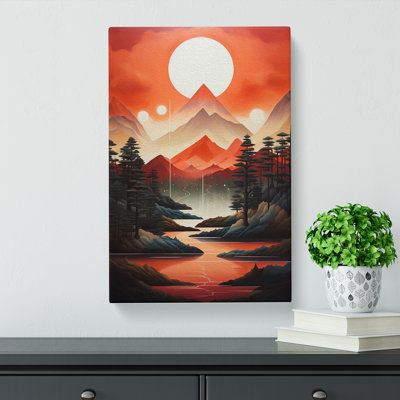 Landscape Geometric - Wrapped Canvas