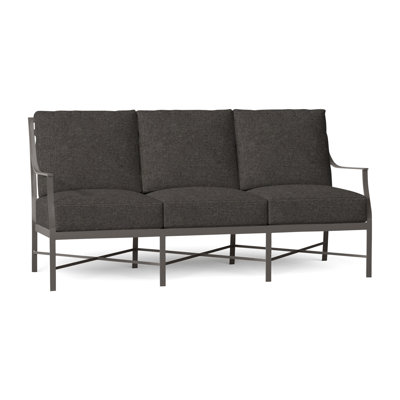 Monaco 74.5" Wide Outdoor Patio Sofa with Cushions