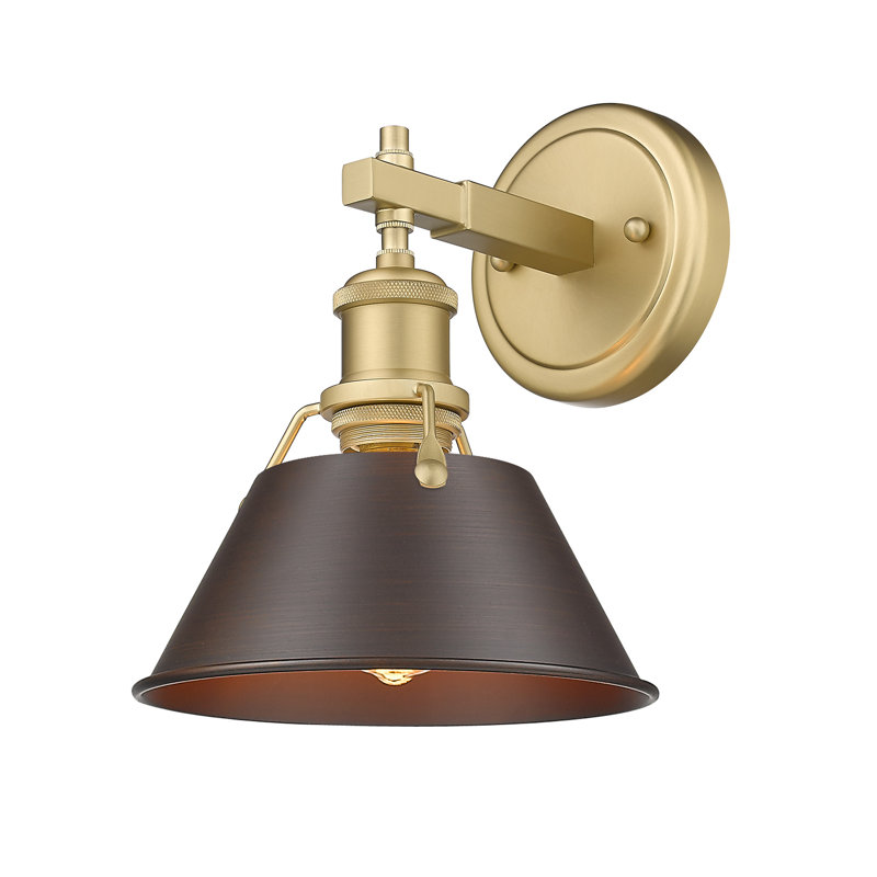 Éclairage pour meuble-lavabo en acier à intensité variable Felda, Bronze huilé, Bronze champagne brossé, Deux lumières