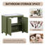 36'' Single Bathroom Vanity with Resin Top-622933882