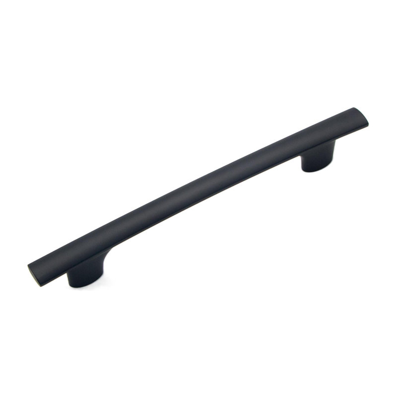 Heritage Designs Swell Bar Pull - 5-1/16" Center to Center Cabinet Pull Matte Black - Transitional Hardware for Drawers & Cabinets