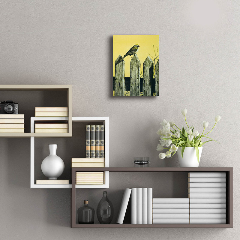 «Picket Fence» par Ron Parker, art mural en verre acrylique, H 16 po x l 12 po x P 0,13 po