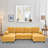 U-shaped Sectional Sofa With Dual Chaise Lounges, Storage Pockets And Armrest Pillows-950727181