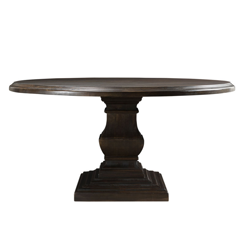 Nimes Round Solid Wood Dining Table, 60" L x 60" W