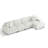 4 - Piece Upholstered Offehite Chenille Modular Sectional Sofa with Armrests & Throw Pillows-1202867639-1202867594