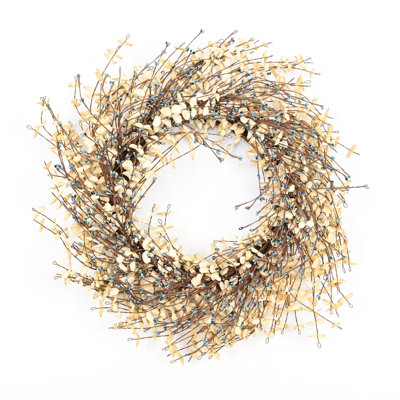 24" Grass, Berry, Twig Thanksgiving Wreath
