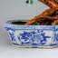 Genuine Green Aventurine Gemstone Bonsai Tree in Square Porcelain Pot (10.5")