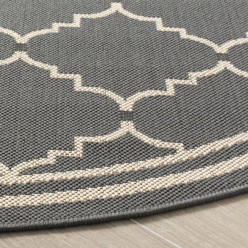 Kern Geometric Indoor / Outdoor Area Rug, Round 160cm