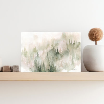 Misty Mountains Sides Abstract Art
