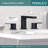Xander Widespread Bathroom Faucet 3 Hole, 2-handle Bathroom Sink Faucet with Drain Assembly-45199076