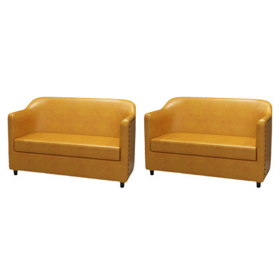 Restaurant Dessert Shop Cafe Bar Modern Bench Faux Leather Upholstered Bench