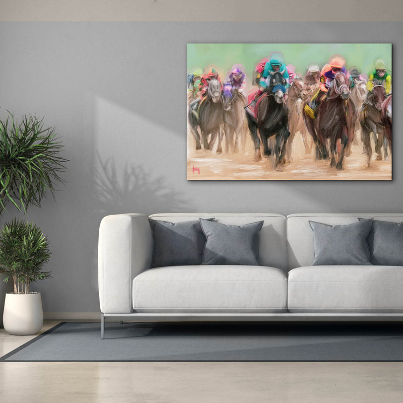 «And Ilsre Off» par Ashley Bradley, art mural sur toile, H 40 po x l 60 po x P 1,5 po