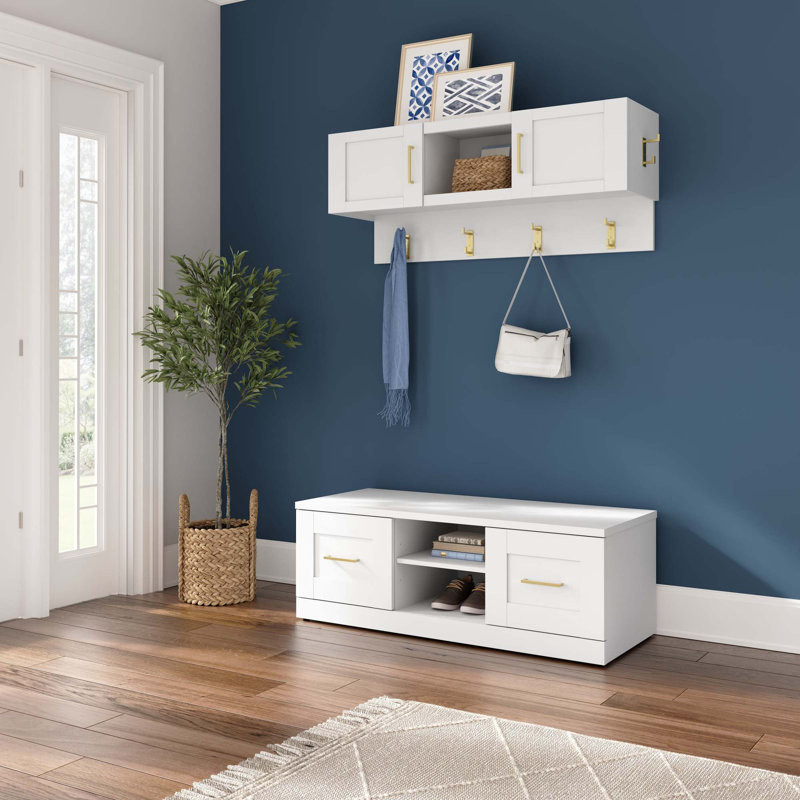 Yerani Hall Tree 48''W with Bench and Shoe Storage
