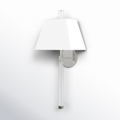 Omya Single Light Steel Dimmable Armed Sconce