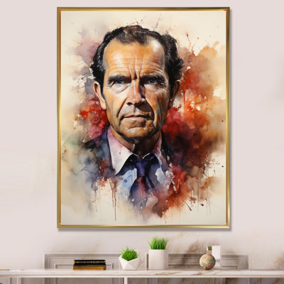 Portrait du président Richard Nixon - impressions d'art président / politique sur mur