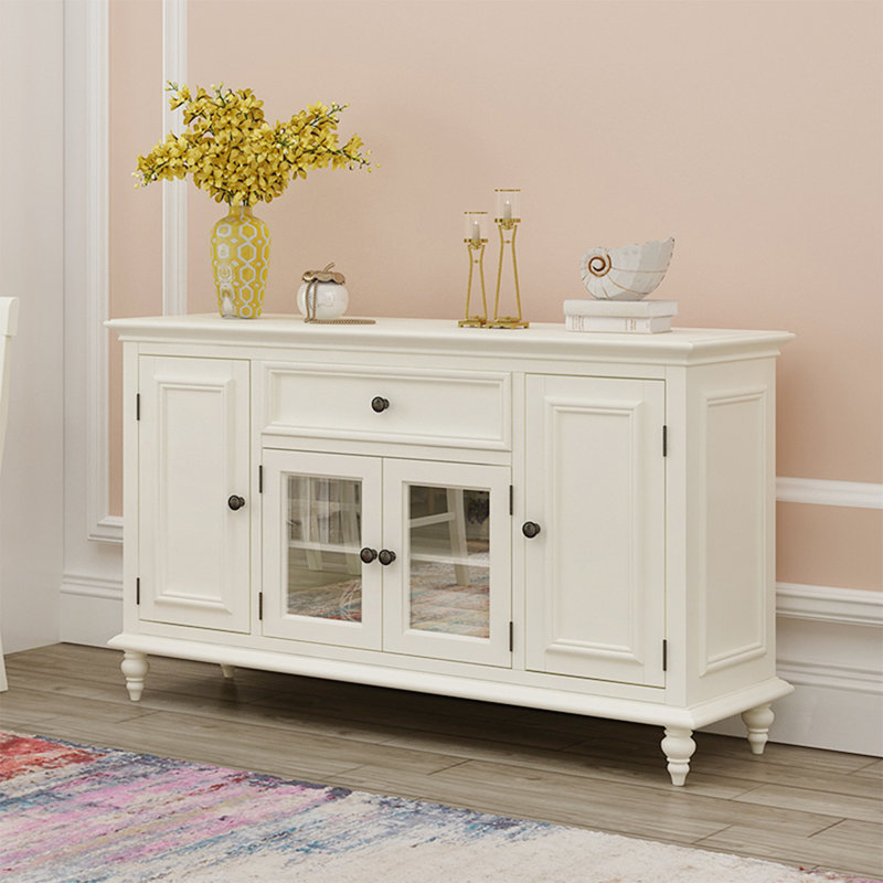 American Minimalist Birch Multi-Functional Sideboard, 34.45" H x 55.12" W x 15.75" D