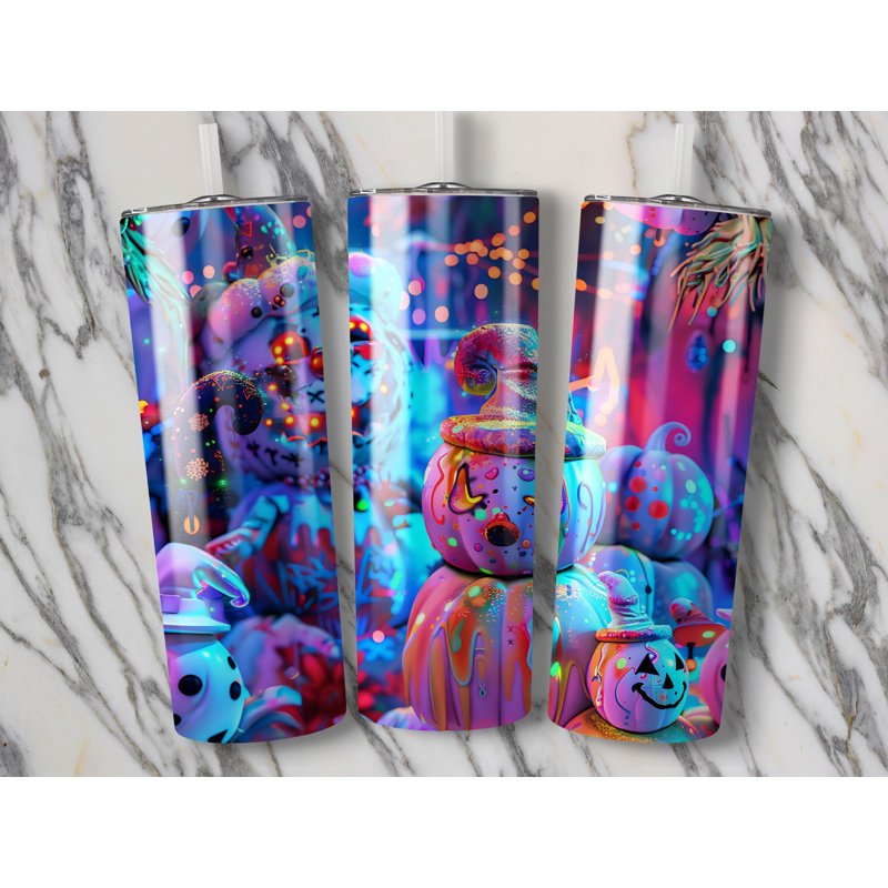 Choose Handmade Tumblers 591ml Vacuum Insulated Stainless Steel (18/8) Travel Tumbler with Straw