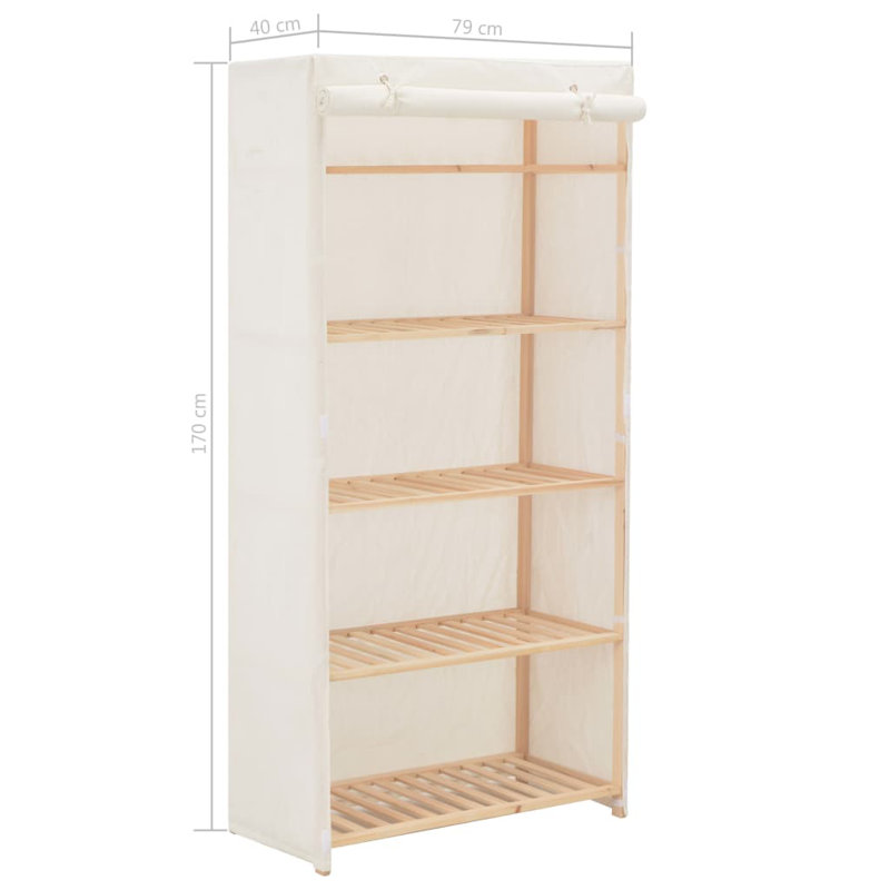 1 Door Wardrobe, White