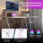 Computer Desk w/ Built-in Charge Station Metal Frame Gaming Desk w/ Monitor Shelf Writing Desk-875939382