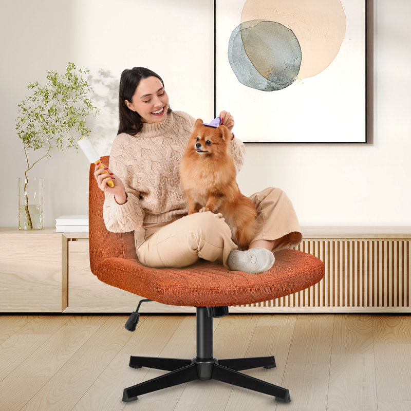 Chaise de bureau Taneha, Brun
